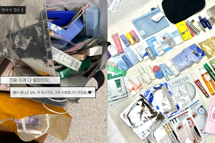 참여 만족도 200%! 아모레몰 AAA 행사 현장에서 쏟아지는 화려한 인증샷 릴레이와 묵직한 쇼핑백의 즐거움
