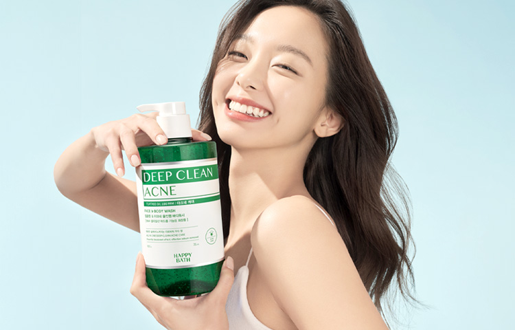 [해피바스] 등드름 고민 딥클린으로 깨끗하게 해결