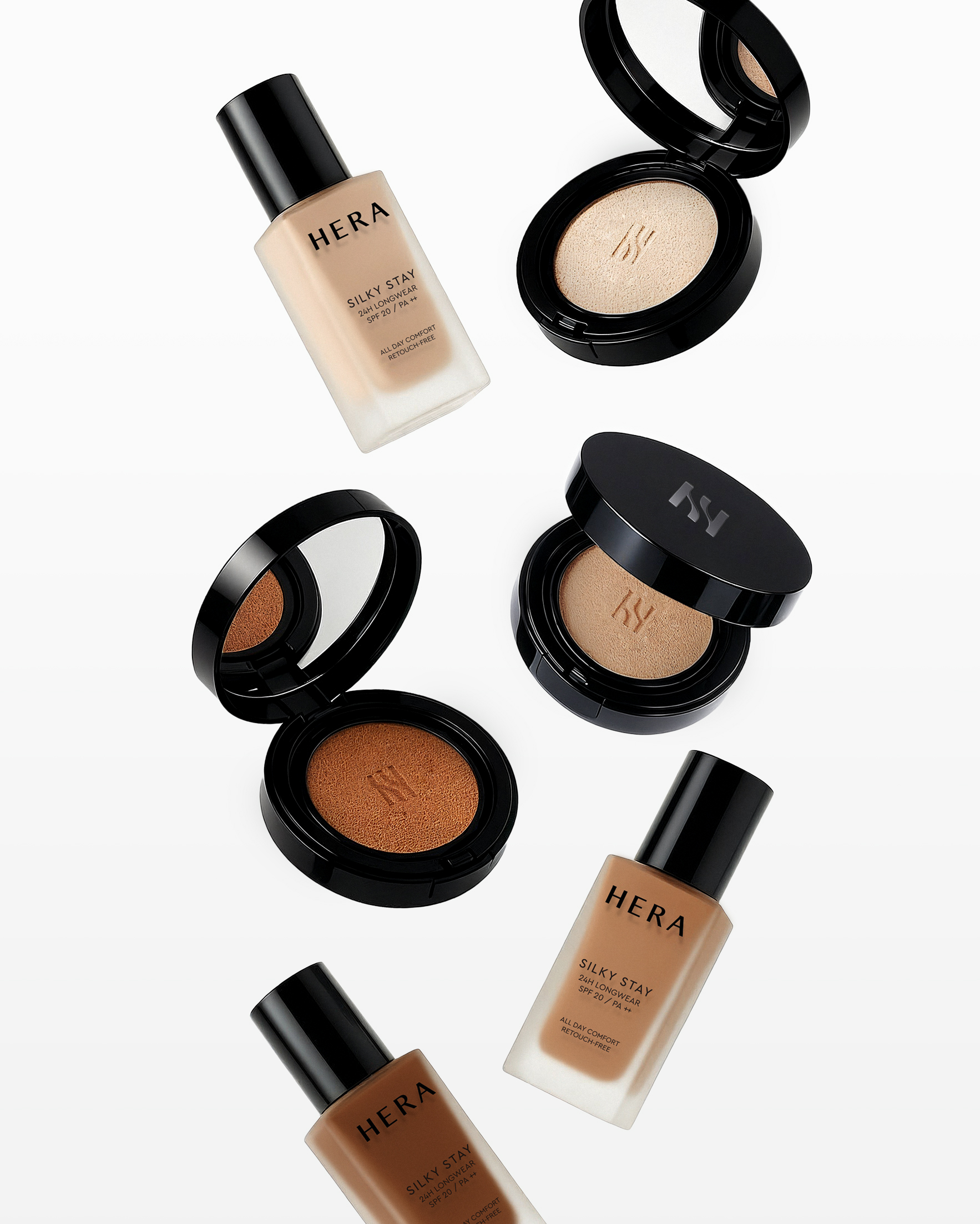 HERA CUSTOM MATCH - SILKY STAY & BLACK CUSHION