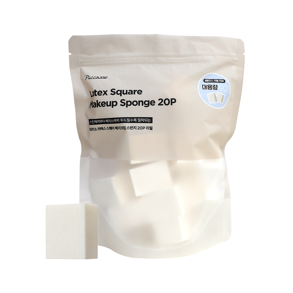 [피카소] 라텍스 스퀘어 스펀지 20P 리필
