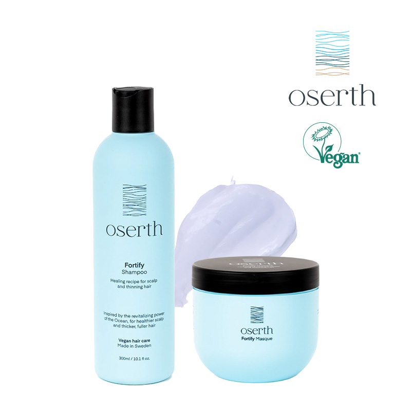 From Sweden 오쎄르 fortify 두피강화 샴푸&트리트먼트 세트300ml (가늘어진모발용)