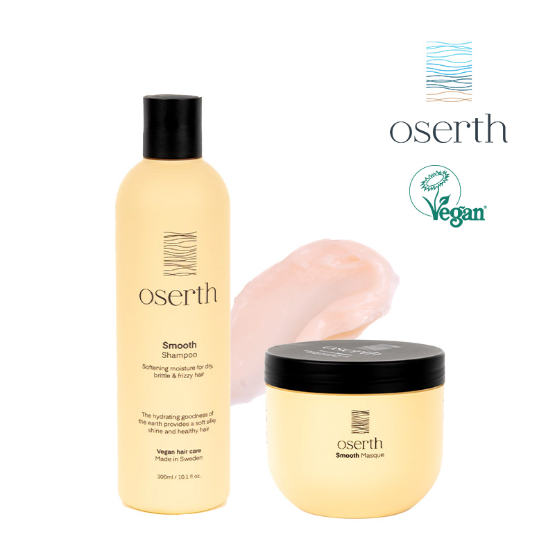 From Sweden 오쎄르 smooth 실키 샴푸&트리트먼트 세트 300ml (푸석한 건조한모발용)