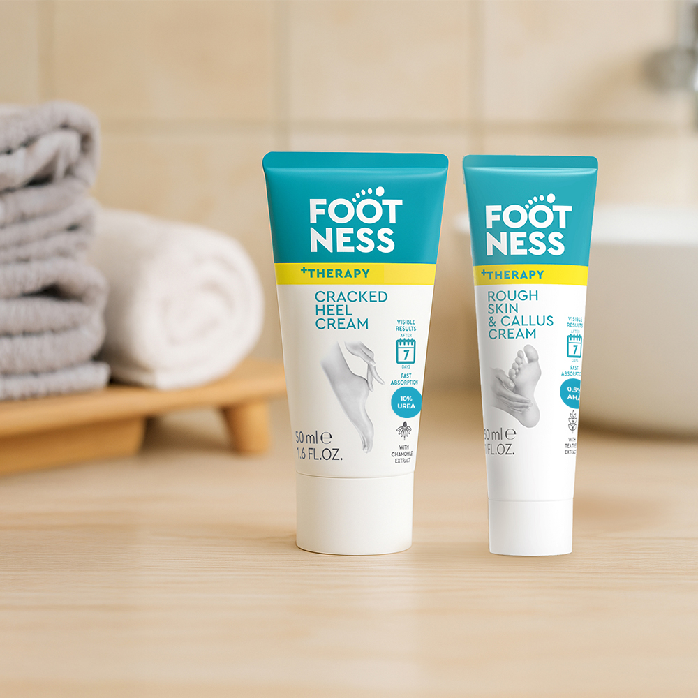 [풋네스] 풋 테라피 케어 SET (굳은살제거크림 30ml+뒤꿈치 초보습 크림 50ml) 3개입