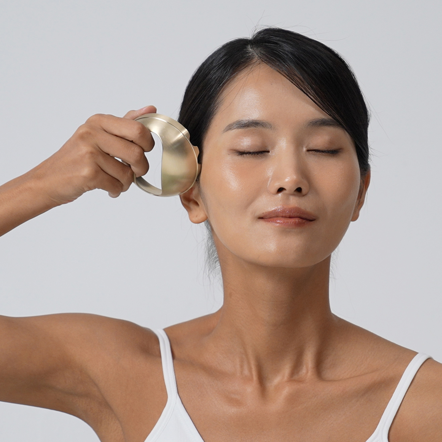 유기 한손 괄사 마사지기 약) 8.3 X 3.0 (CM)