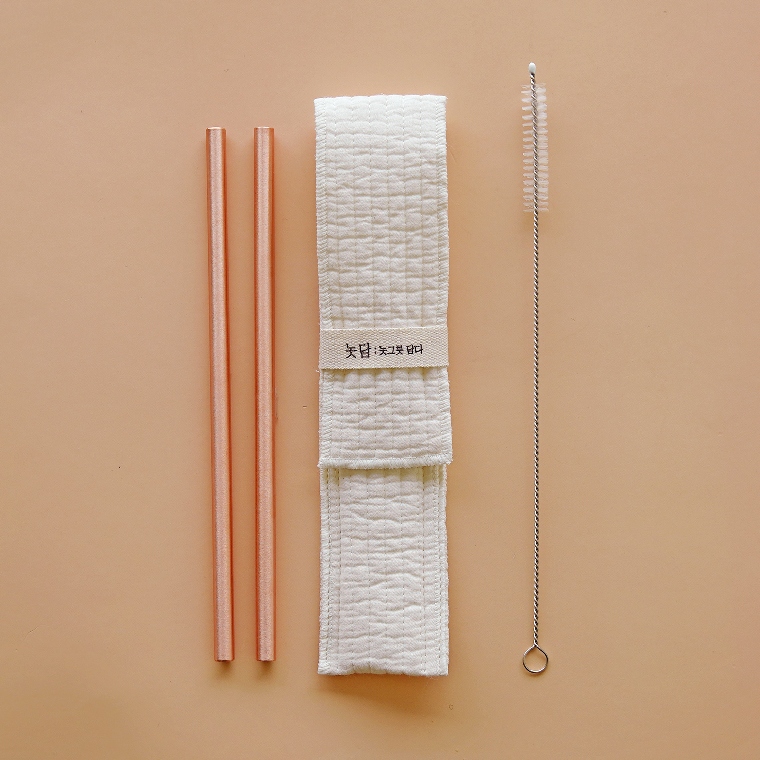 놋담 항균 구리빨대 (소) 2P+세척솔+저고리 약 0.8x21.0 cm 상품 이미지 6