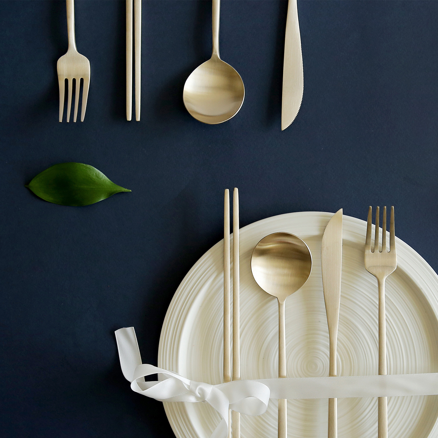 놋담 방짜유기 달 커트러리 2인 풀세트