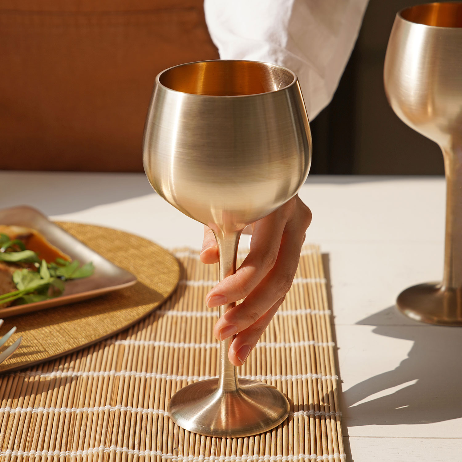 놋담 유기 블랑와인잔 특대