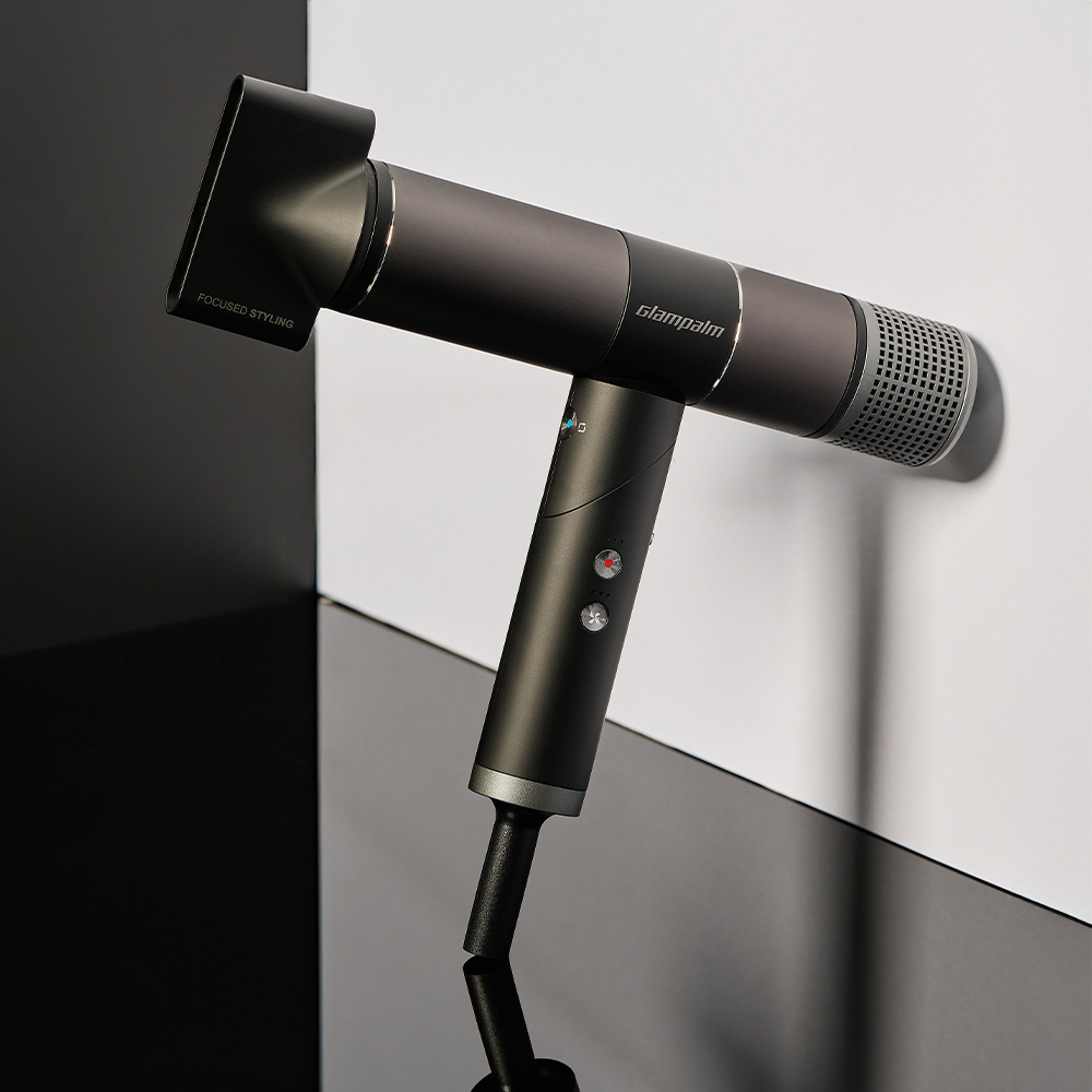 [글램팜] 글램시크 에어 트립 GP716BK (블랙) 프리볼트 여행용 접이식 헤어 드라이기