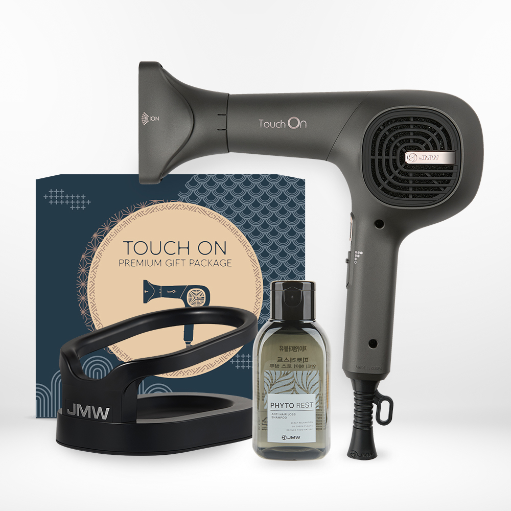 터치온 기획 패키지 (터치온 차콜그레이+거치대+미니샴푸) 366g/210x210x60mm