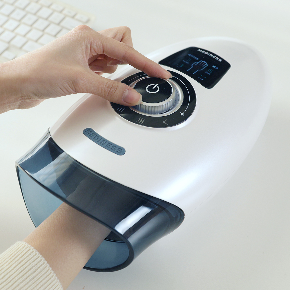 로켓 터치 공기압 온열 손목 안마기 손마사기기 2종