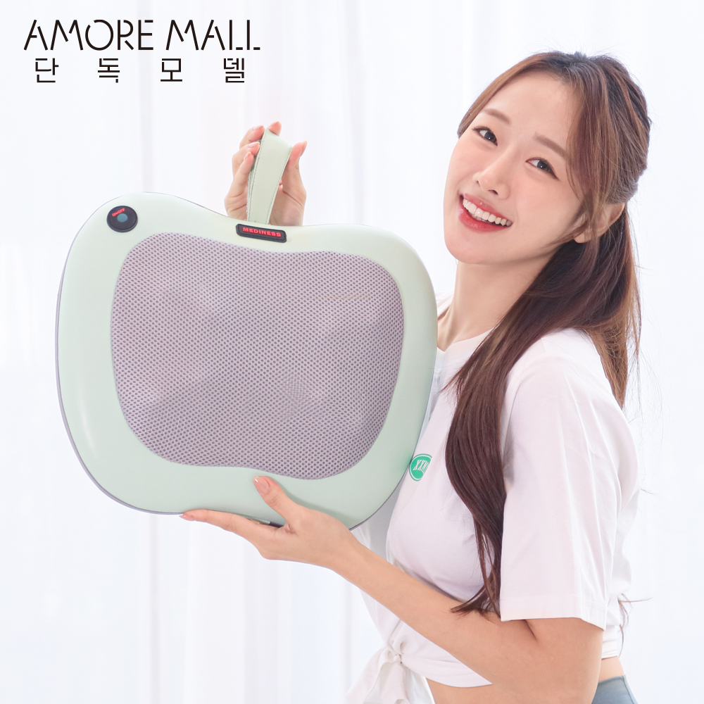 [아모레몰 단독상품] 애플 무선 롤링 목 어깨 베개 쿠션 마사지기 MVP-449