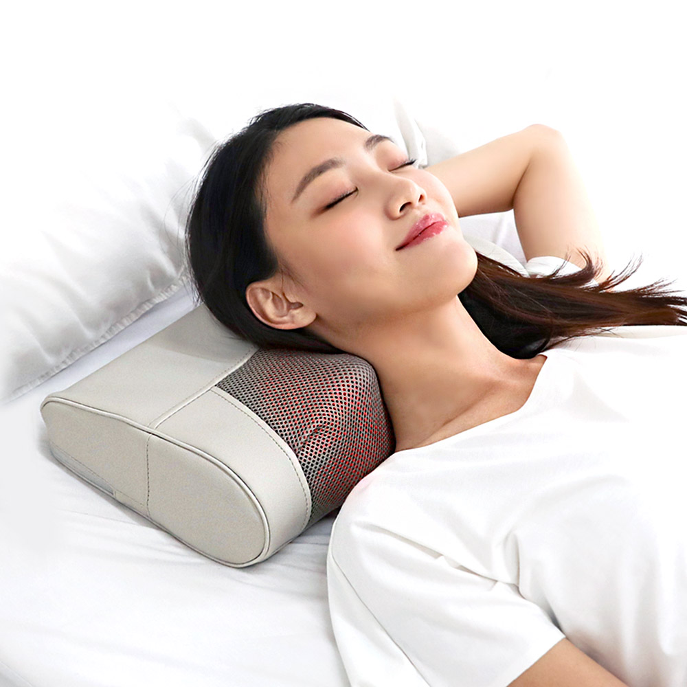 굿모닝 베개 온열 목 어깨 안마기 무선 온열 마사지기 목어깨안마기 목마사지기