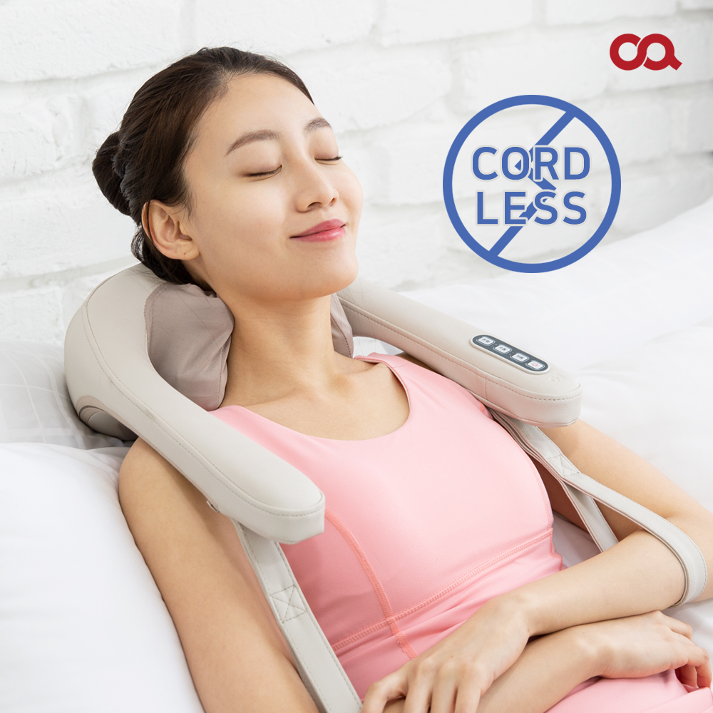 무선 넥앤숄더 안마기 온열 목 어깨 마사지기