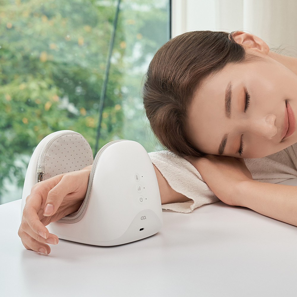 힐스케어 손목 발목 마사지기 온열 손 안마기