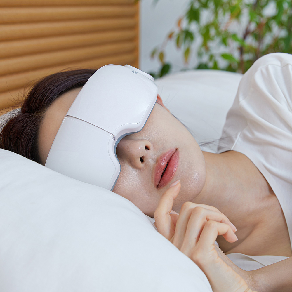 아이템플 눈 안마기 관자놀이 마사지기 공기압 온열 눈찜질기 안대