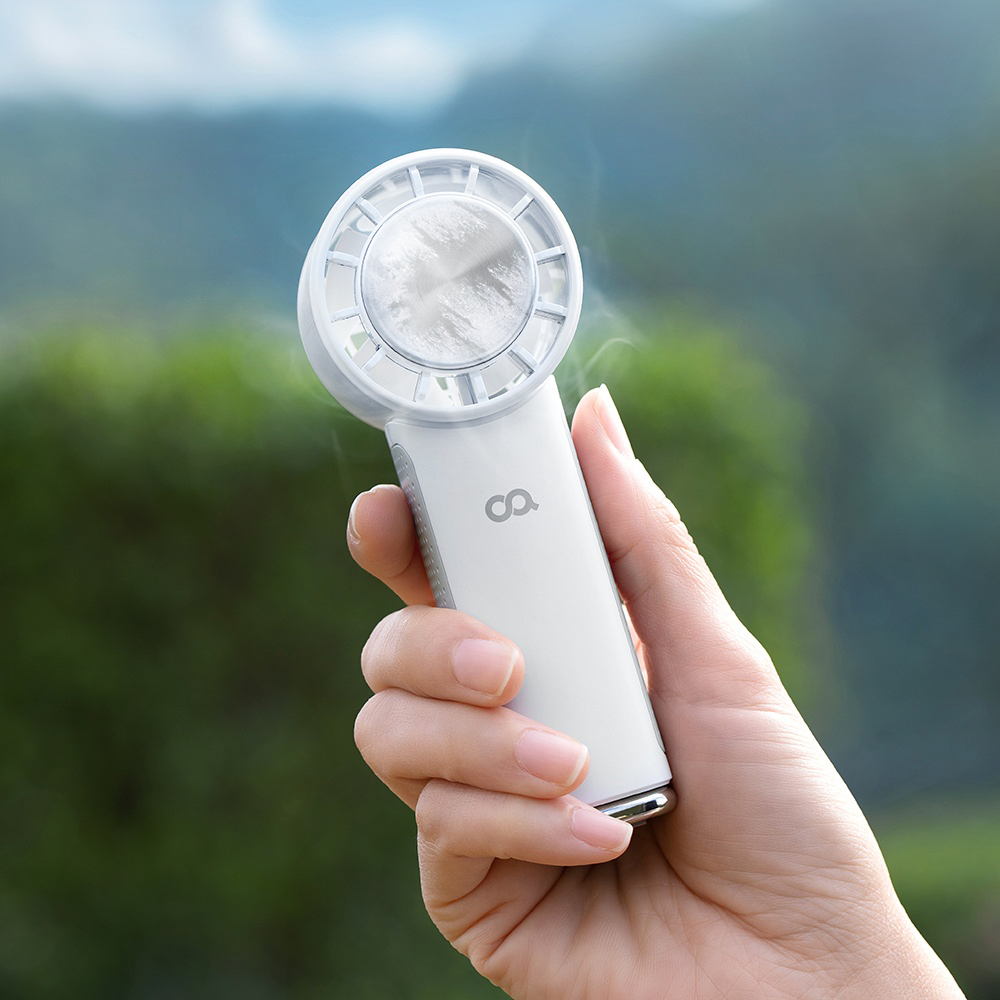 에어쿨 핸디 BLDC 휴대용 미니 급속 냉각 아이스 에어컨 손 선풍기 핸드 손풍기