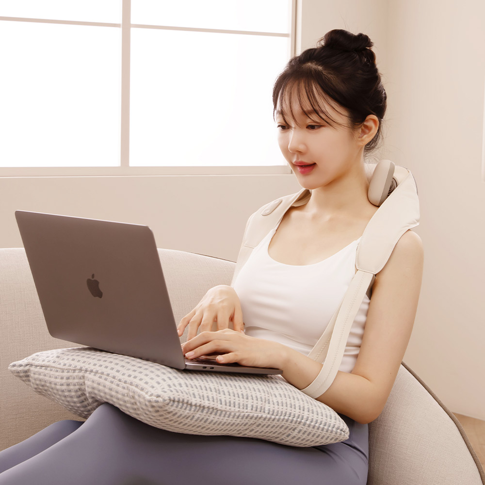 커버넥 무선 목 어깨 온열 마사지기 상품 이미지 5