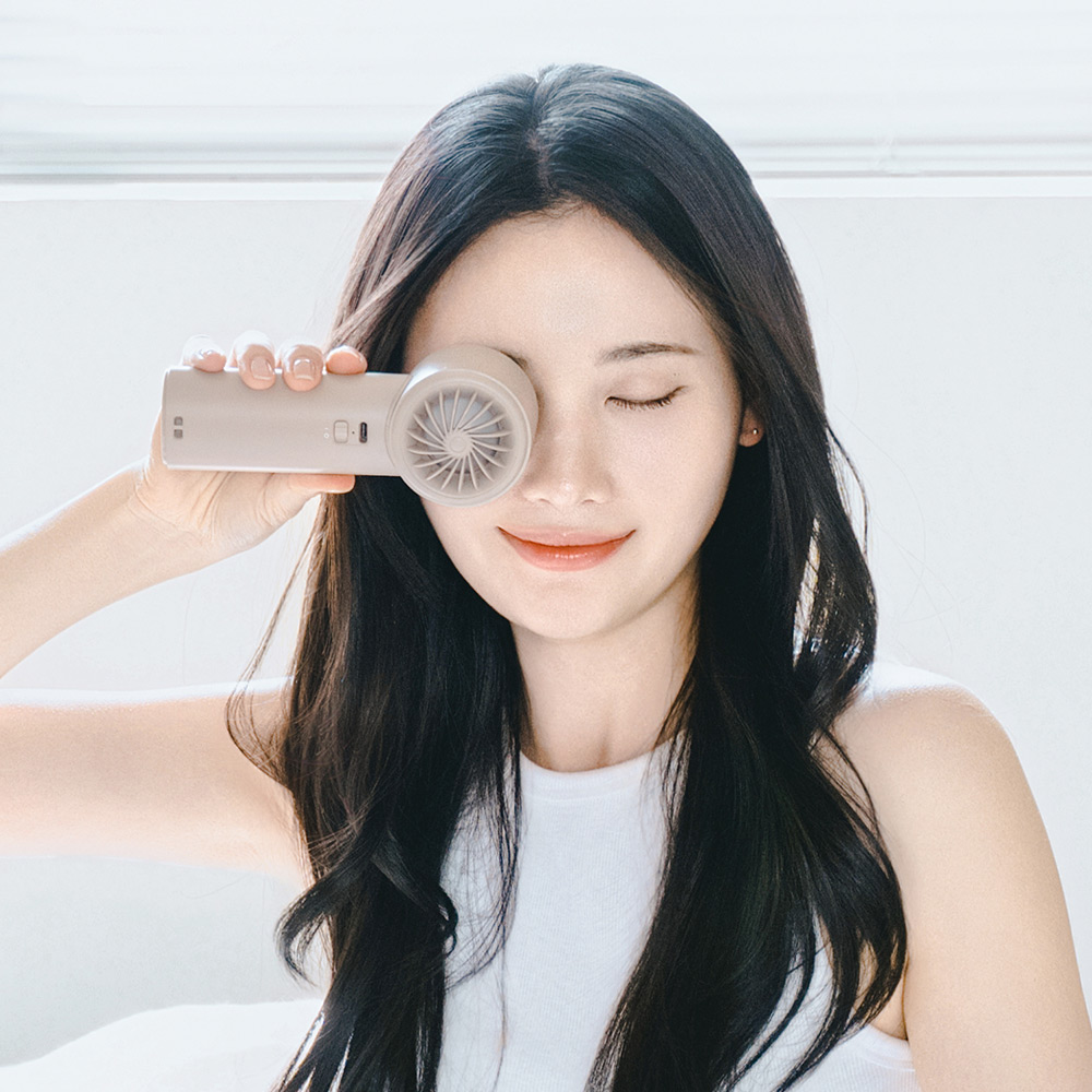 아이스볼트맥스 휴대용 미니 급속 냉각 이중쿨링 BLDC 핸디 선풍기 상품 이미지 3