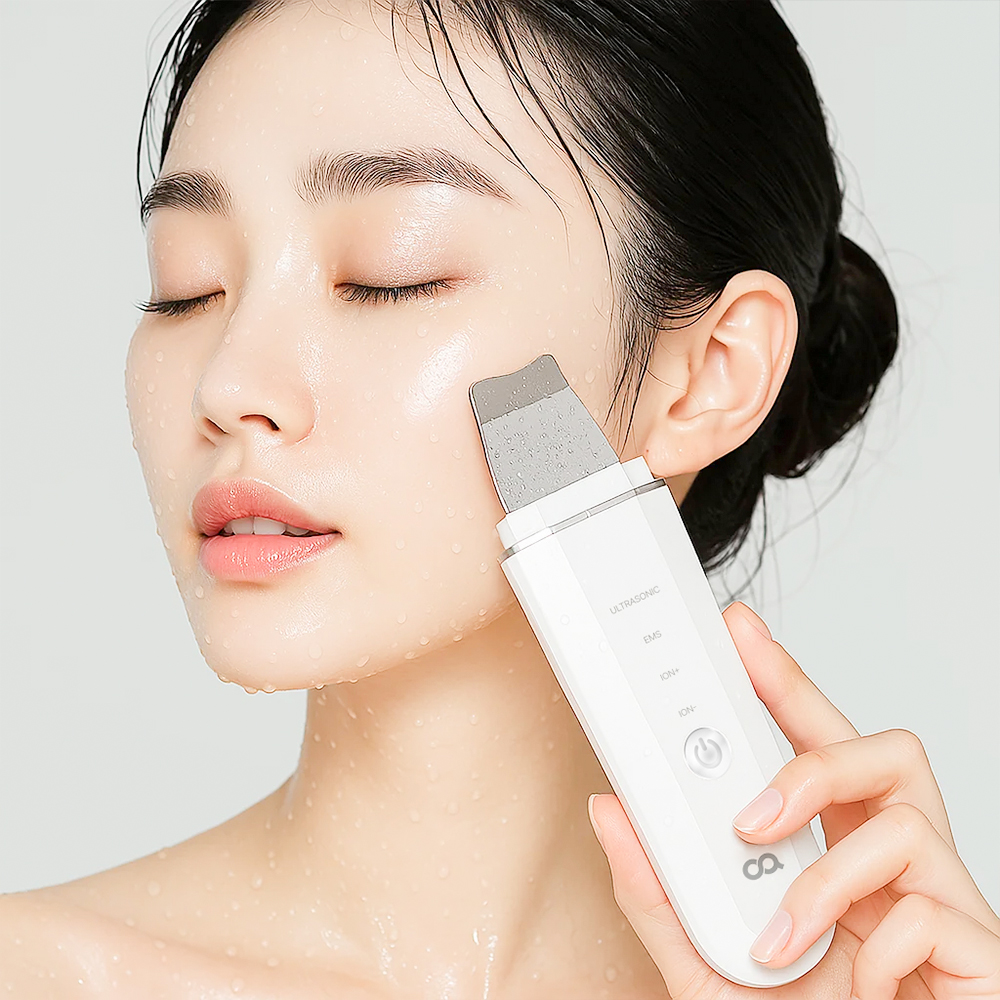 아쿠아 필링기 갈바닉 마사지기 각질 블랙헤드 피지 제거기 워터 삭피기 스킨스크러버