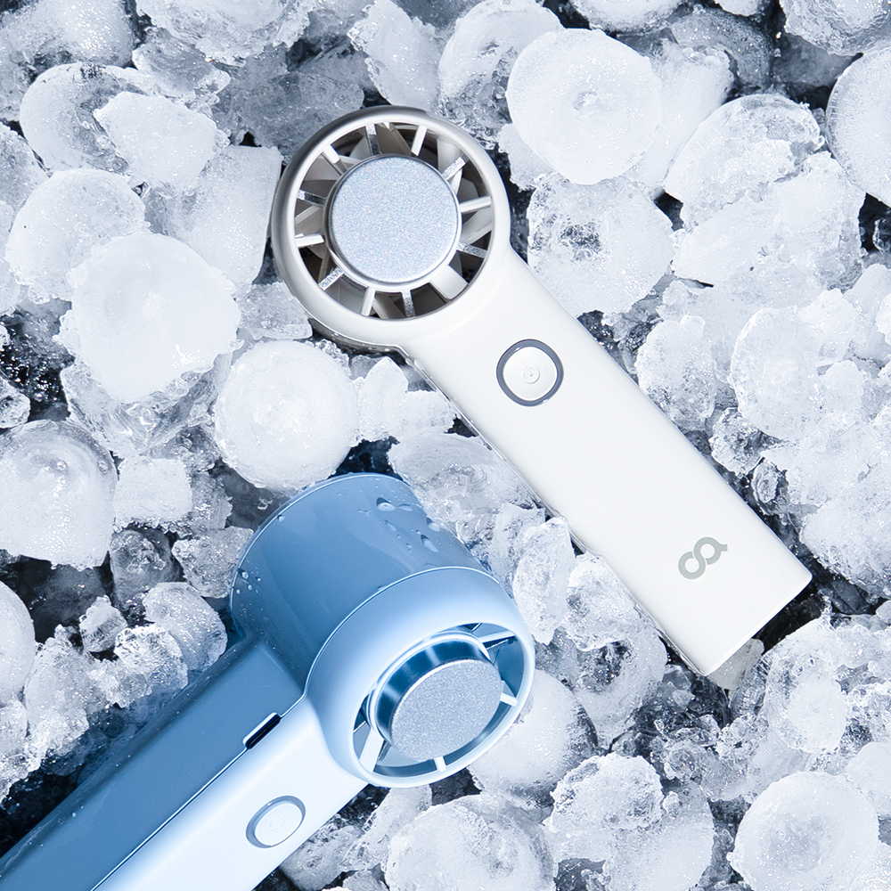 컴팩트쿨 휴대용 미니 급속 냉각 손 선풍기 이중쿨링 BLDC 핸디 핸드 손풍기