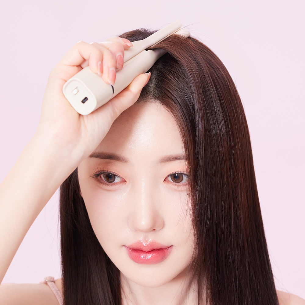 무선 뿌리 볼륨 고데기 5000 미니 앞머리 뽕 얇은 헤어 고대기 상품 이미지 3