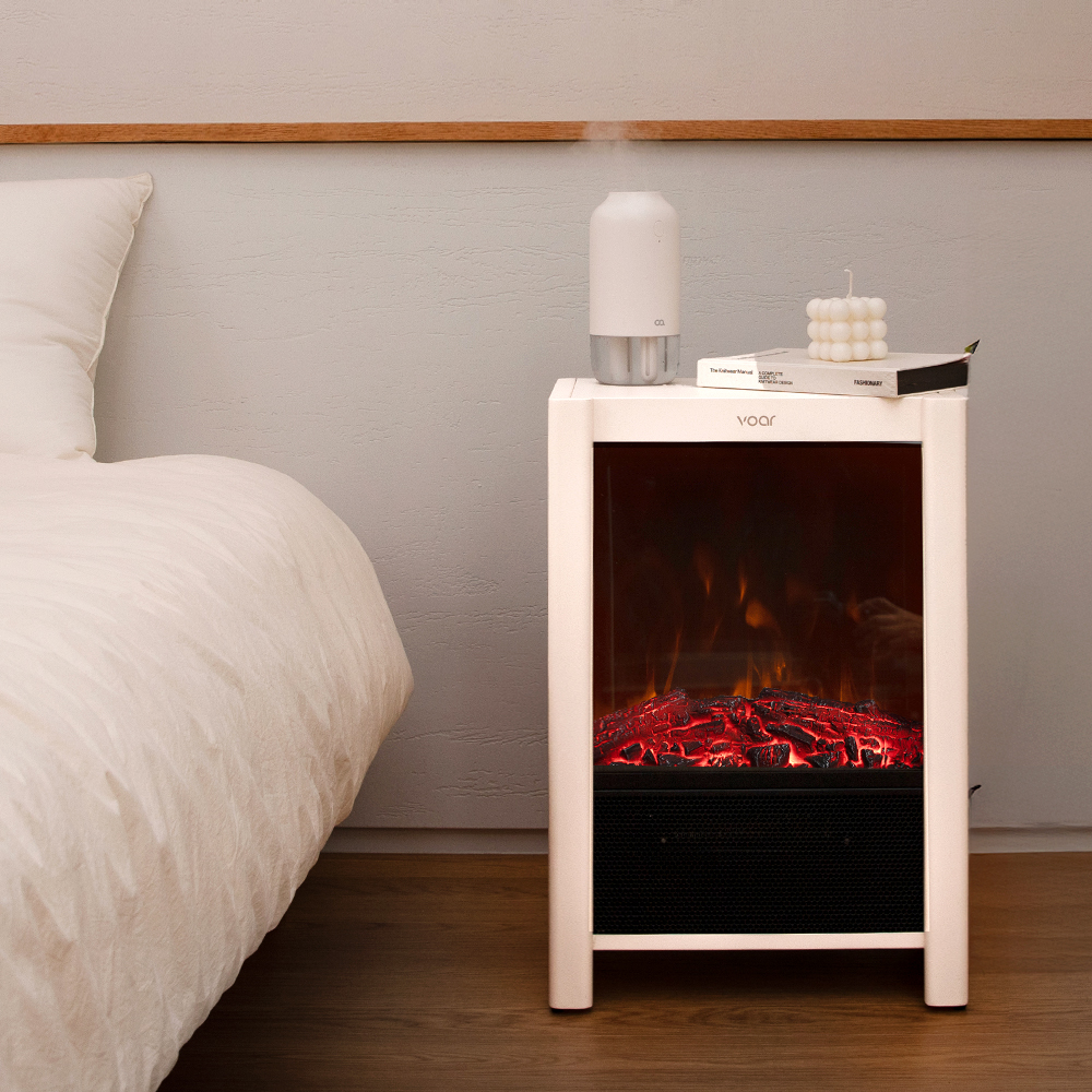 플라미오 불멍 전기 온풍기 벽난로 히터