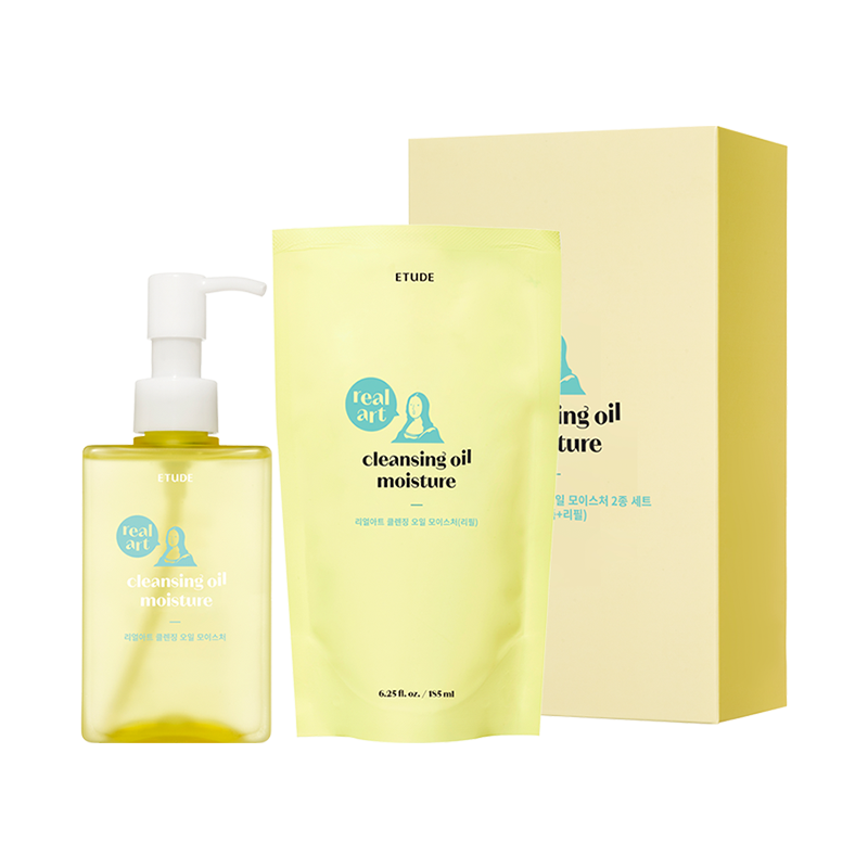 리얼아트 클렌징 오일 모이스처 2종 세트 (본품 185ml + 리필 185ml) 상품 이미지 4