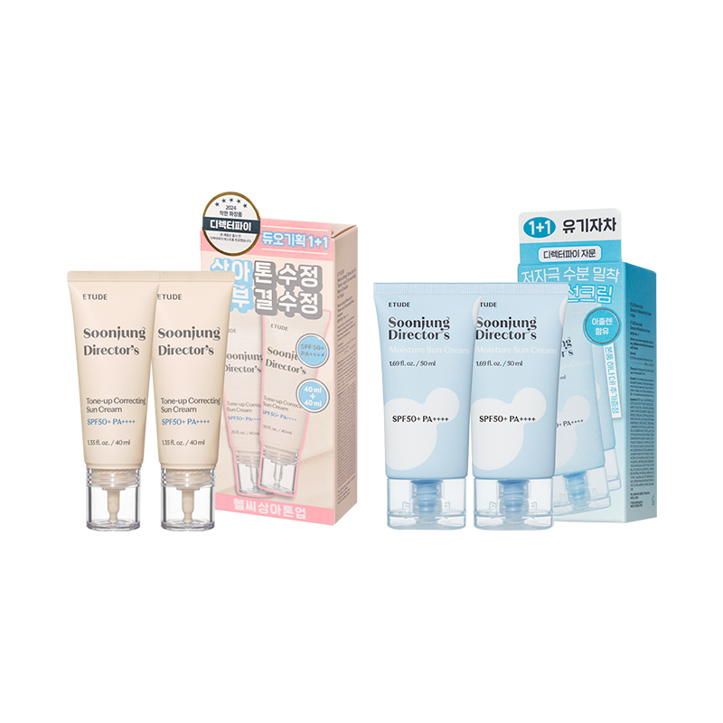 순정 디렉터 선크림 기획세트 (수분선/톤업수정선) SPF50+/PA++++ (50ml+50ml) 상품 이미지 1