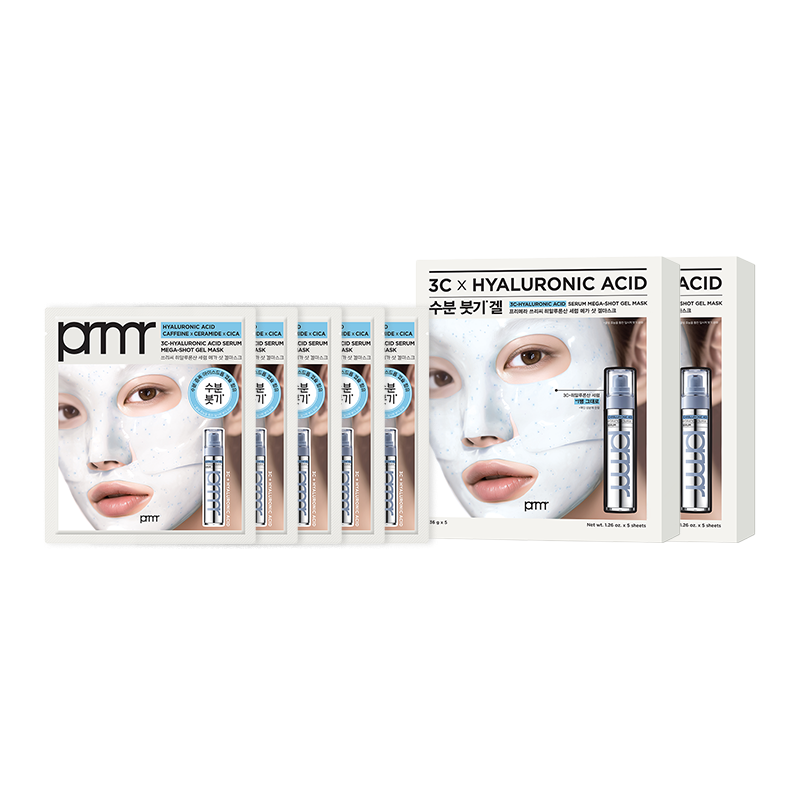 [더블] NEW 3C-히알루론산 세럼 메가 샷 겔 마스크 세트 36g*5매X2개(총 10매) 상품 이미지 7