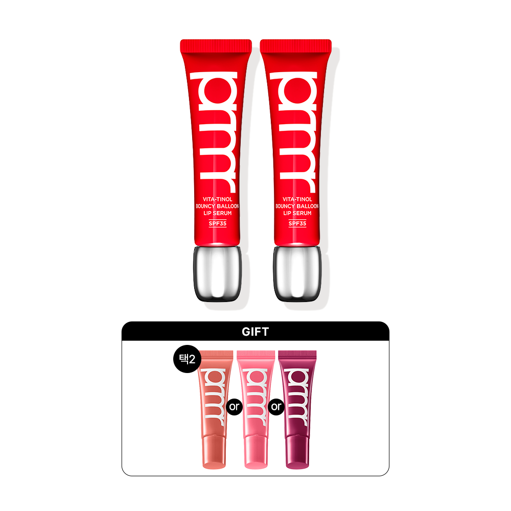 [더블] 비타티놀 바운시 벌룬 립 세럼 SPF35 레드 10g*2