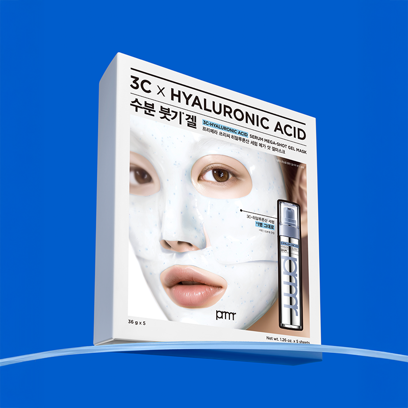 [4개 SET] NEW 3C-히알루론산 세럼 메가 샷 겔 마스크 세트 36g*5매X4개(총 20매) 상품 이미지 4