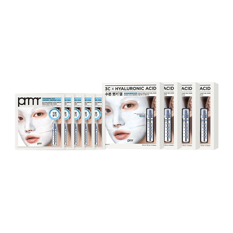 [4개 SET] NEW 3C-히알루론산 세럼 메가 샷 겔 마스크 세트 36g*5매X4개(총 20매) 상품 이미지 7