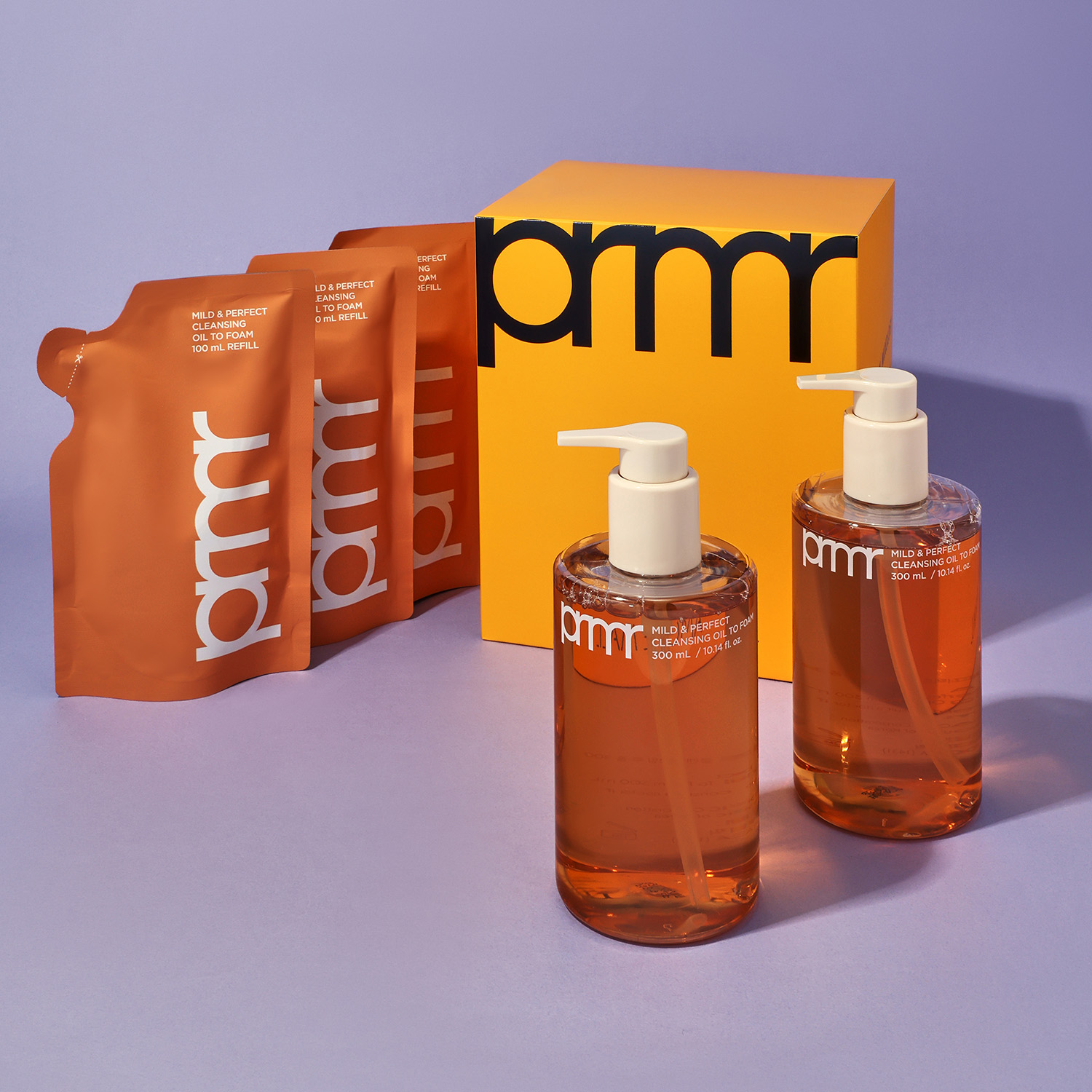 [아세페 ONLY] 마일드 앤 퍼펙트 클렌징 오일 투 폼 300ml X 2개 상품 이미지 1