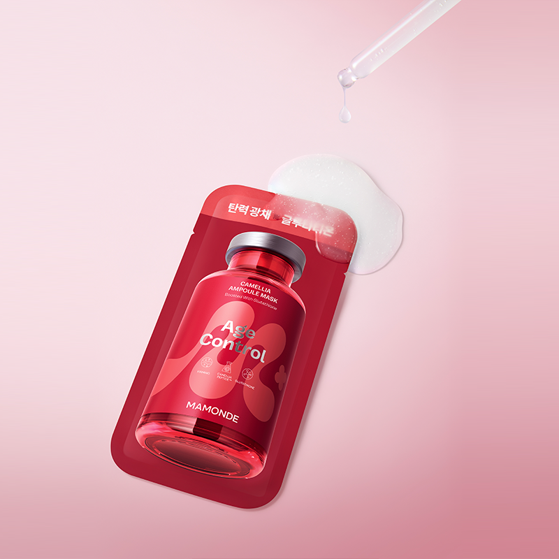 [본품 1매+판촉 1매] 에이지 컨트롤 카멜리아 앰플 마스크팩 23ml 상품 이미지 3