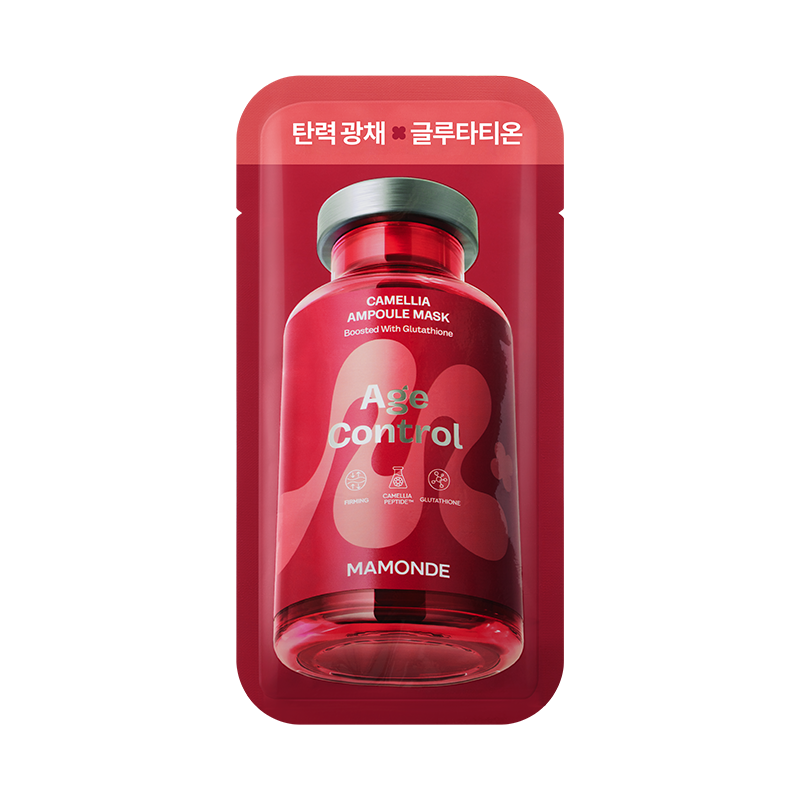 [본품 1매+판촉 1매] 에이지 컨트롤 카멜리아 앰플 마스크팩 23ml 상품 이미지 4