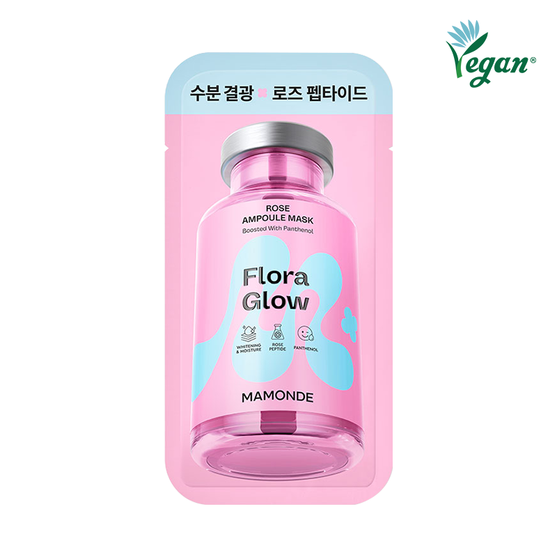 [본품 1매+판촉 1매] 플로라 글로우 로즈 앰플 마스크팩 23ml 상품 이미지 6