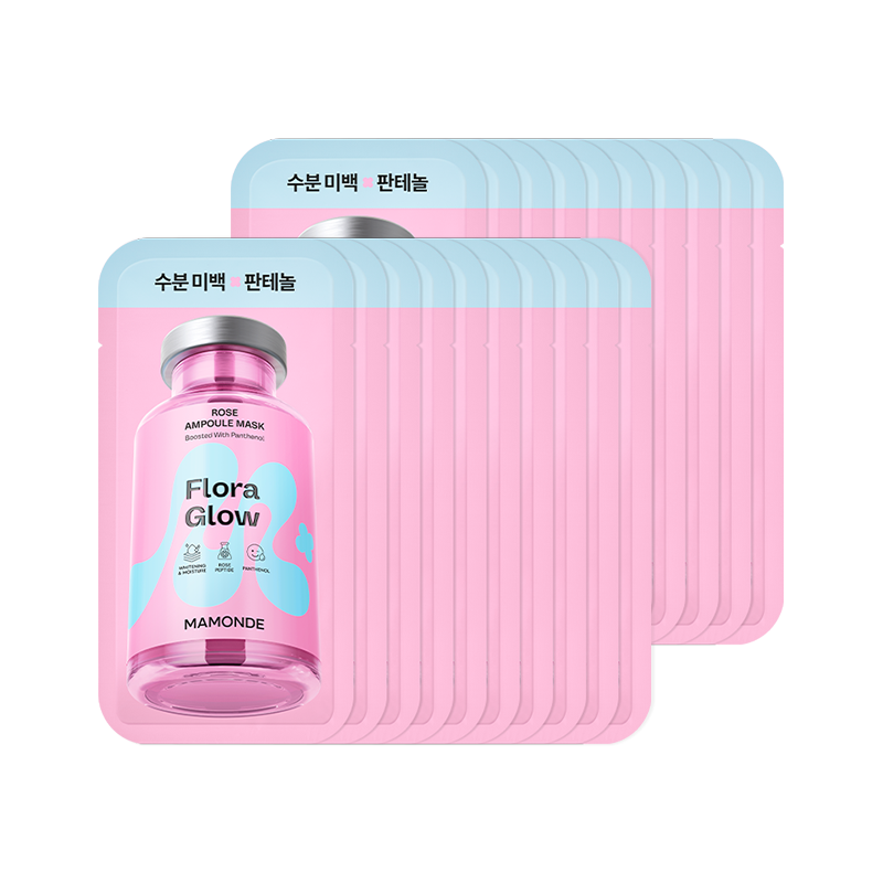 [10+10] 플로라글로우 로즈 앰플 마스크팩