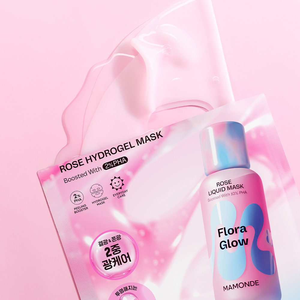 [1매] 플로라글로우 로즈 하이드로겔 마스크