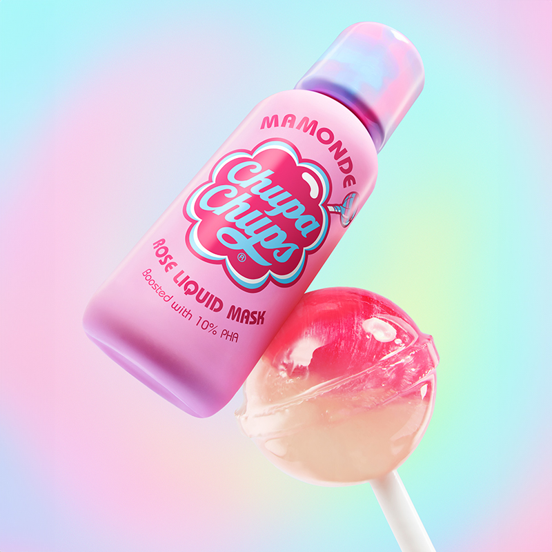 [싱글] 츄파춥스 X 플로라 글로우 로즈 리퀴드 마스크 80ml