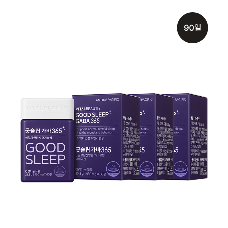 [3box] 굿슬립가바365 (30일) 식약처 인정 수면기능성 (원산지:상세설명참조) 상품 이미지 2