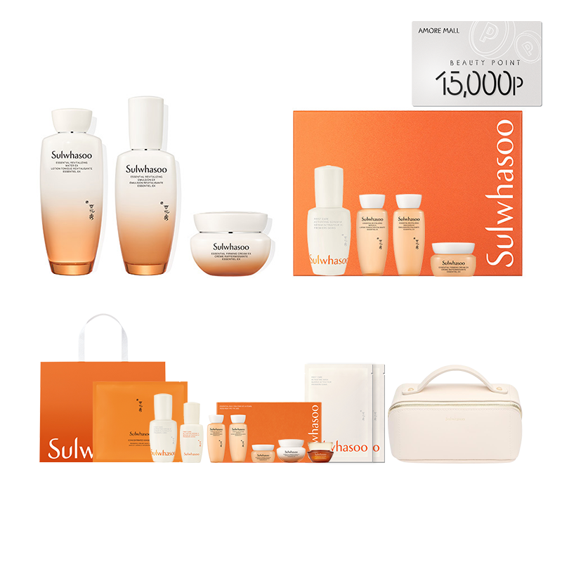 【LIVE154,800원+11종증정+15,000P 】(탄력3종)에센셜 탄력케어 세트 (150ml+125ml+50ml)
