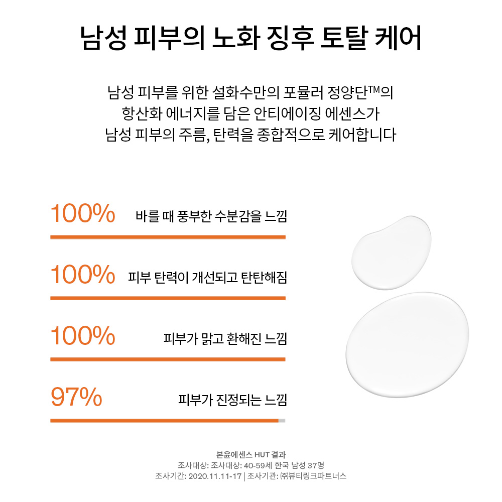 본윤 데일리 루틴(설화수맨2종) (140ml+90ml) 상품 이미지 5