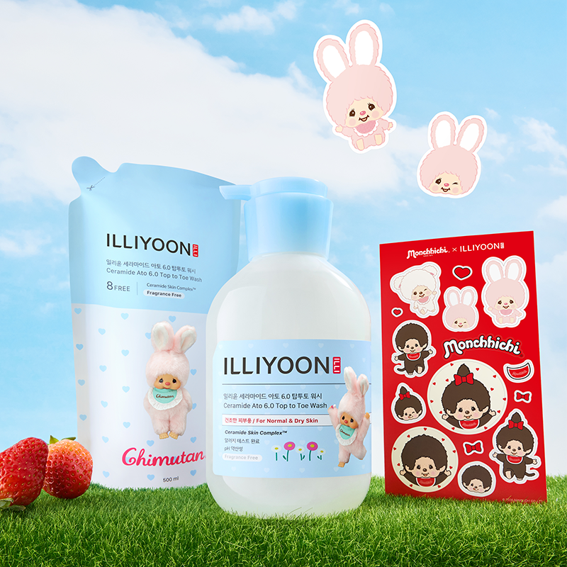 [몬치치콜라보] [본품+리필] 세라마이드 아토 6.0 탑투토워시 (500ml+500ml)