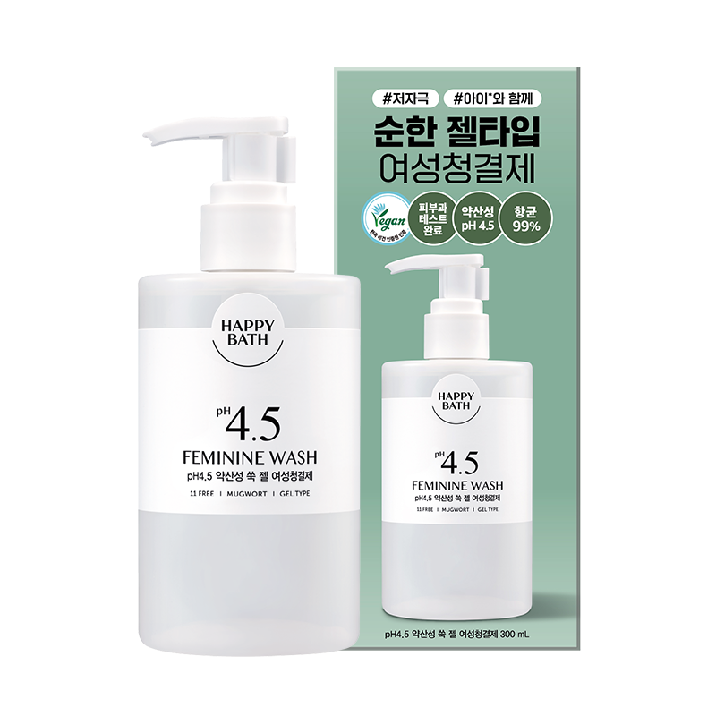 [버블/젤] PH 4.5 약산성 여성청결제 300ml 상품 이미지 4