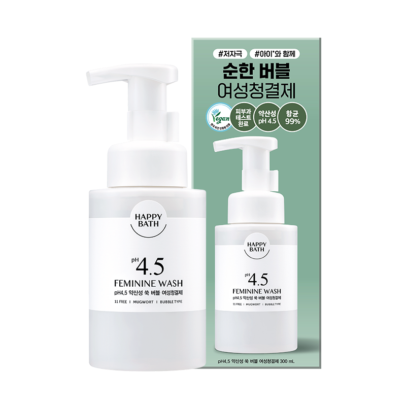 [버블/젤] PH 4.5 약산성 여성청결제 300ml 상품 이미지 6