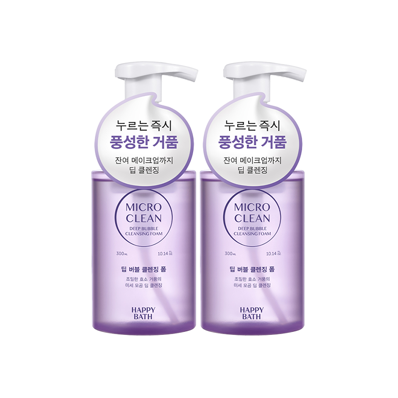 [2입] 마이크로 클린 딥 버블 클렌징폼 (300mlx2) 상품 이미지 1