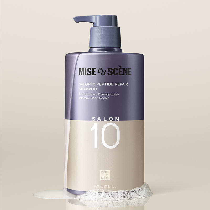 [대용량] 살롱10 펩타이드 리페어 샴푸 990ml 상품 이미지 3