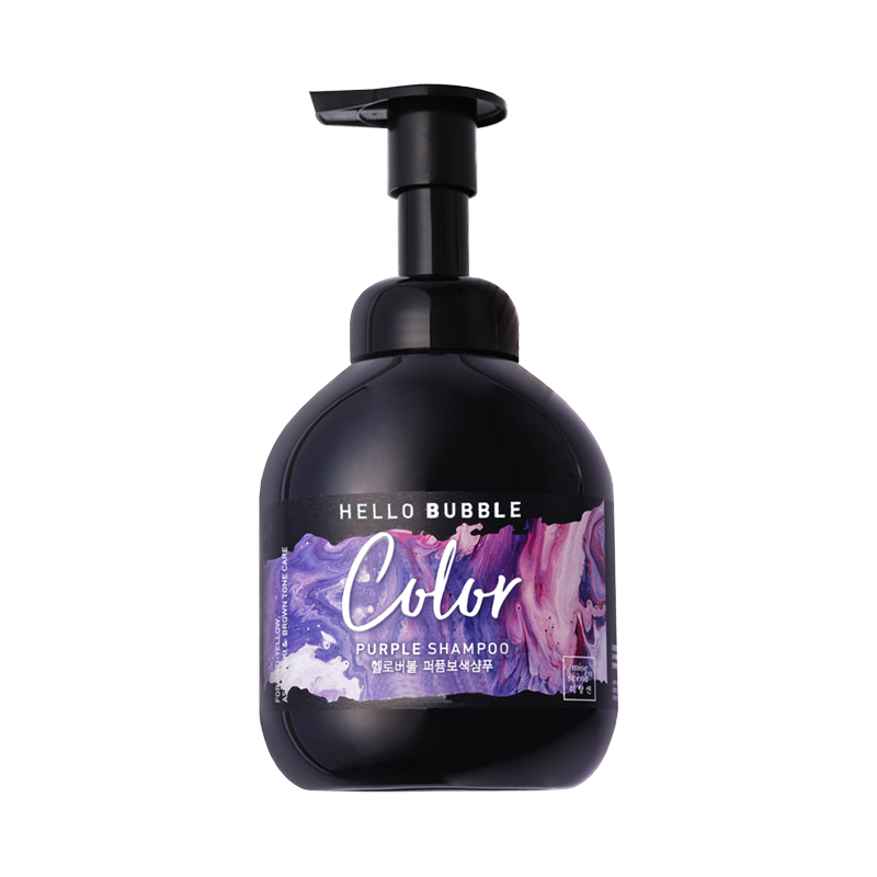 헬로버블 퍼퓸보색 퍼플 샴푸 400ml