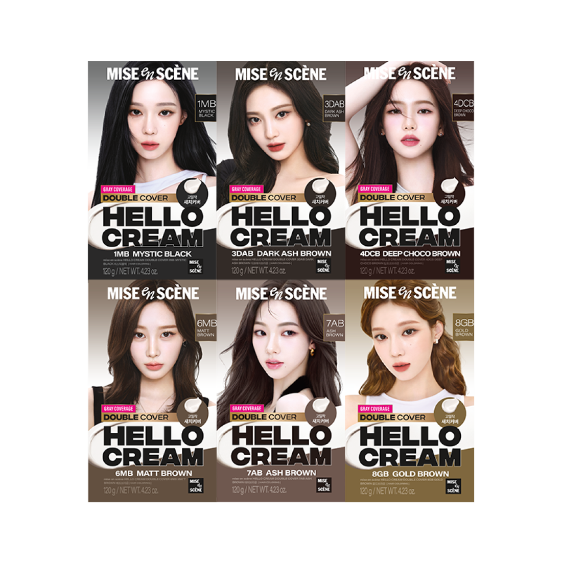 NEW 헬로크림 더블커버 (컬러&새치 겸용) 120g 상품 이미지 1