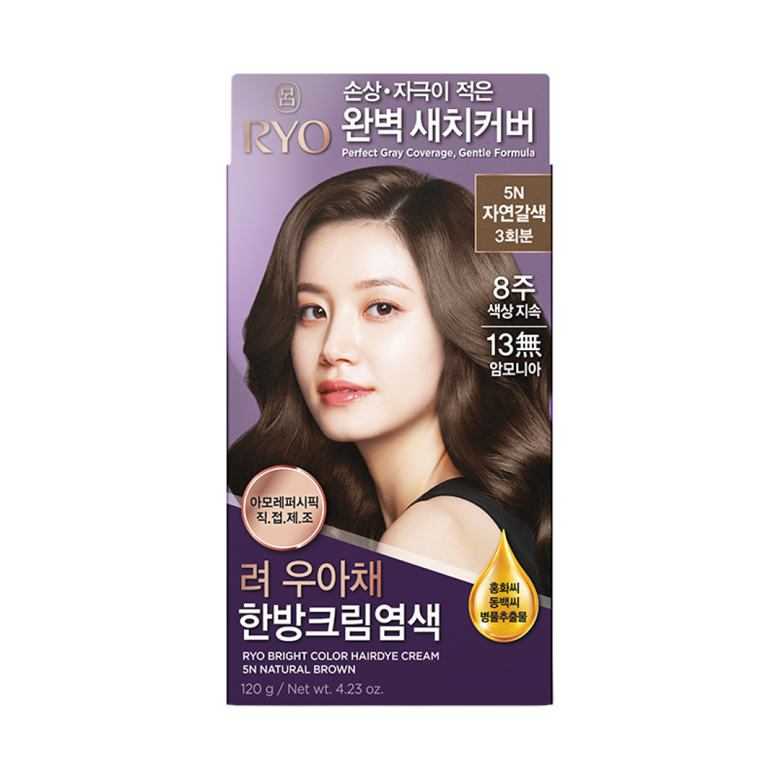 우아채 한방크림염색 120g 상품 이미지 5